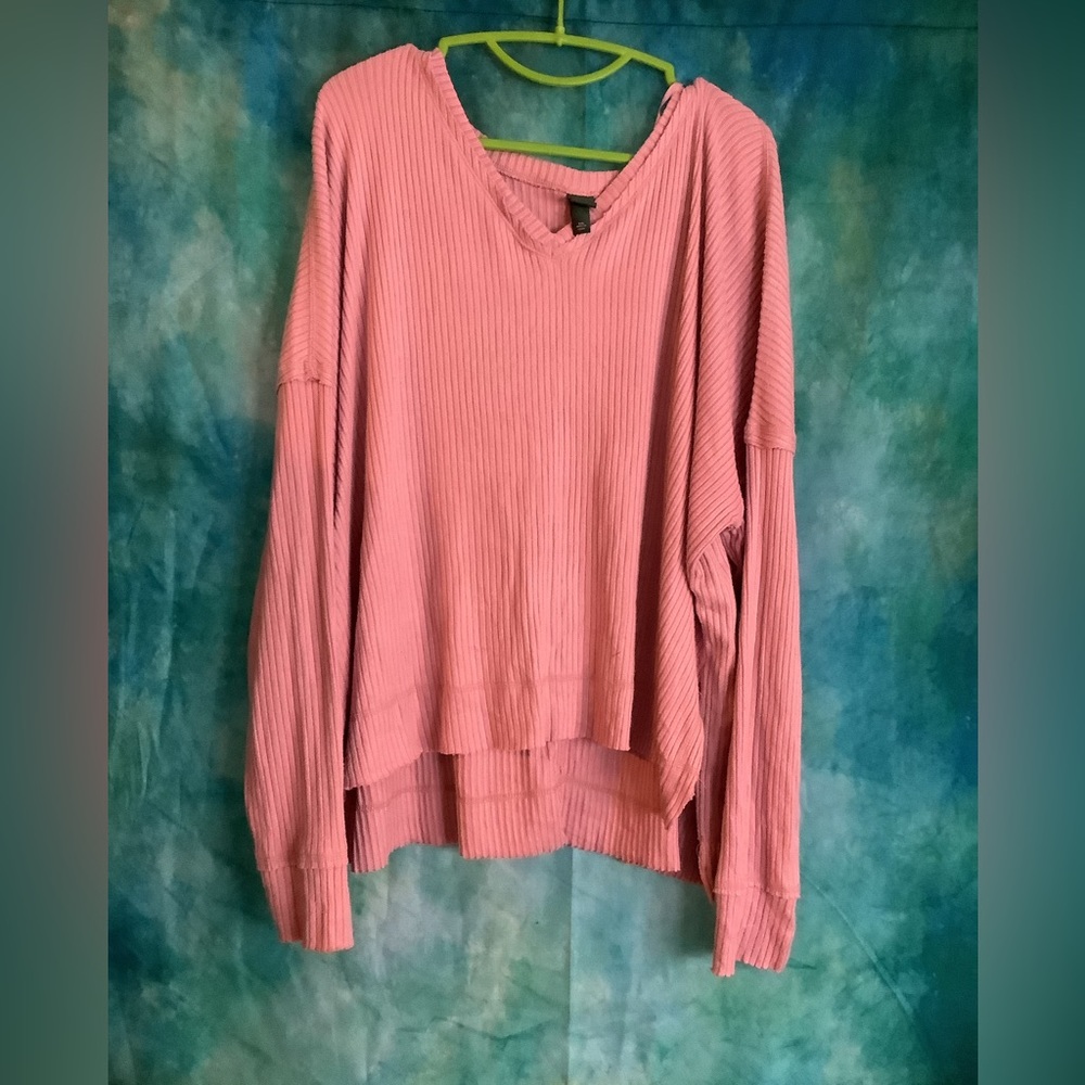 Wild Fable Ribbed V Neck Sweater